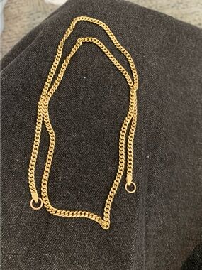 Solid 14kt  24” Curb Chain with Open Loops